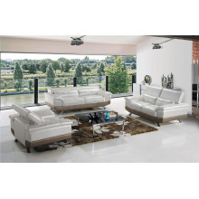 Modern Leather Sofa Siliver Color for Home Used